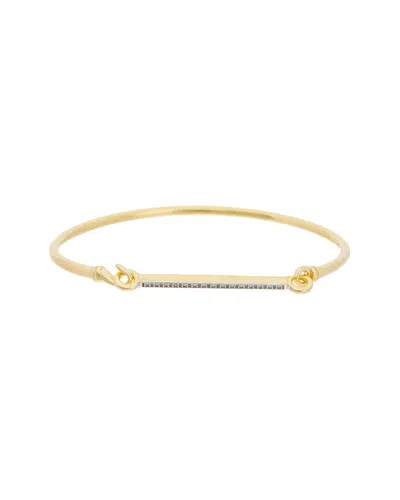 Meshmerise 18k Over Silver 0.15 Ct. Tw. Diamond Cu In Yellow Gold