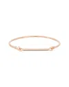Meshmerise 18k Over Silver 0.15 Ct. Tw. Diamond Cuff Bangle Bracelet
