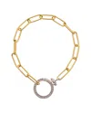 Meshmerise 18k Over Silver 0.15 Ct. Tw. Diamond Link Toggle Bracelet