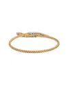 Meshmerise 18k Over Silver 0.15 Ct. Tw. Diamond Mesh Bangle Bracelet