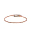 Meshmerise 18k Over Silver 0.15 Ct. Tw. Diamond Mesh Bangle Bracelet