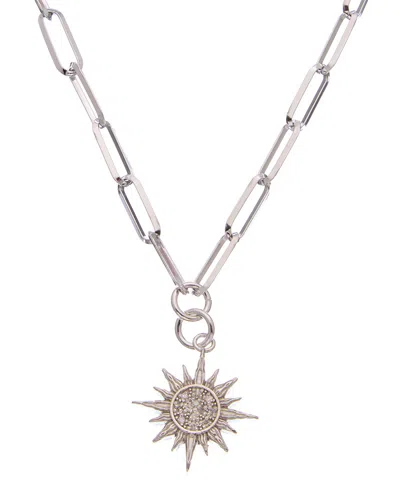 Meshmerise 18k Over Silver 0.15 Ct. Tw. Diamond Necklace