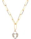 Meshmerise 18k Over Silver 0.15 Ct. Tw. Diamond Necklace