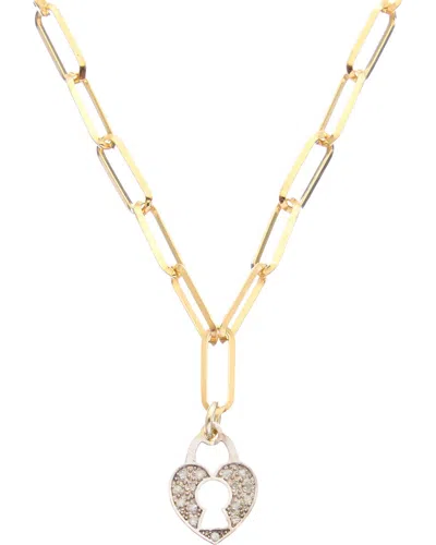 Meshmerise 18k Over Silver 0.15 Ct. Tw. Diamond Necklace