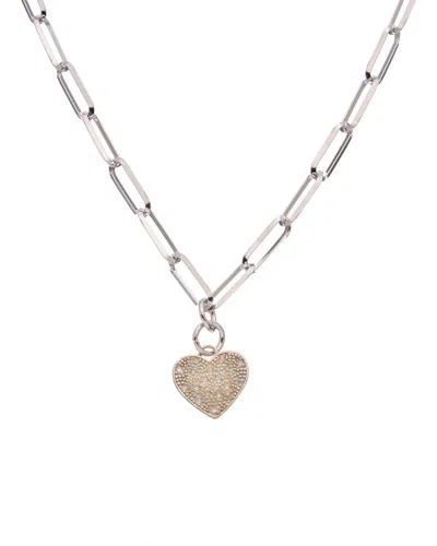 Meshmerise 18k Over Silver 0.15 Ct. Tw. Diamond Necklace
