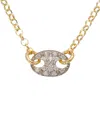 Meshmerise 18k Over Silver 0.15 Ct. Tw. Diamond Necklace