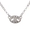 Meshmerise 18k Over Silver 0.15 Ct. Tw. Diamond Necklace