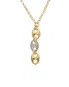 Meshmerise 18k Over Silver 0.15 Ct. Tw. Diamond Necklace