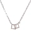 Meshmerise 18k Over Silver 0.18 Ct. Tw. Diamond Necklace