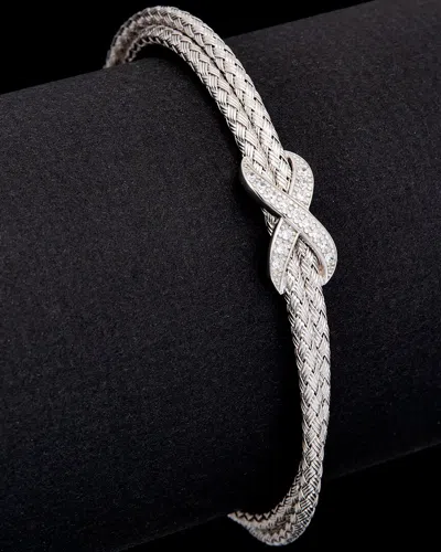 Meshmerise 18k Over Silver 0.2 Ct. Tw. Diamond Bracelet