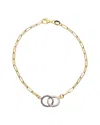 Meshmerise 18k Over Silver 0.20 Ct. Tw. Diamond Bracelet