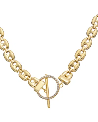 Meshmerise 18k Over Silver 0.20 Ct. Tw. Diamond Bracelet In Gold