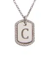 Meshmerise 18k Over Silver 0.20 Ct. Tw. Diamond Do In Metallic