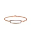 Meshmerise 18k Over Silver 0.20 Ct. Tw. Diamond Mesh Bangle Bracelet