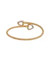 Meshmerise 18k Over Silver 0.20 Ct. Tw. Diamond Mesh Bangle Bracelet