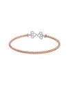 Meshmerise 18k Over Silver 0.20 Ct. Tw. Diamond Mesh Bangle Bracelet