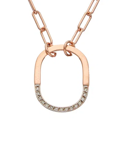 Meshmerise 18k Over Silver 0.20 Ct. Tw. Diamond Necklace