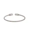 Meshmerise 18k Over Silver 0.25 Ct. Tw. Diamond Mesh Bangle Bracelet
