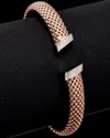 Meshmerise 18k Over Silver 0.25 Ct. Tw. Diamond Mesh Cuff Bracelet