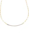 Meshmerise 18k Over Silver 0.33 Ct. Tw. Diamond Necklace