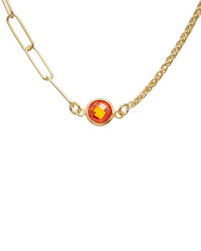 Meshmerise 18k Over Silver 1.00 Ct. Tw. Citrine Necklace