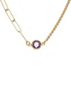 Meshmerise 18k Over Silver 1.00 Ct. Tw. Purple Amethyst Necklace