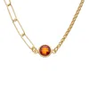 Meshmerise 18k Over Silver 1.00 Ct. Tw. Red Topaz Necklace