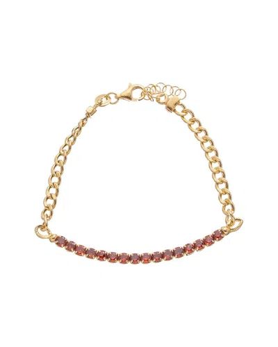 Meshmerise 18k Over Silver 1.50 Ct. Tw. Citrine Bracelet