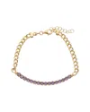 Meshmerise 18k Over Silver 1.50 Ct. Tw. Purple Amethyst Bracelet