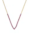 Meshmerise 18k Over Silver 2.00 Ct. Tw. Pink Topaz Necklace
