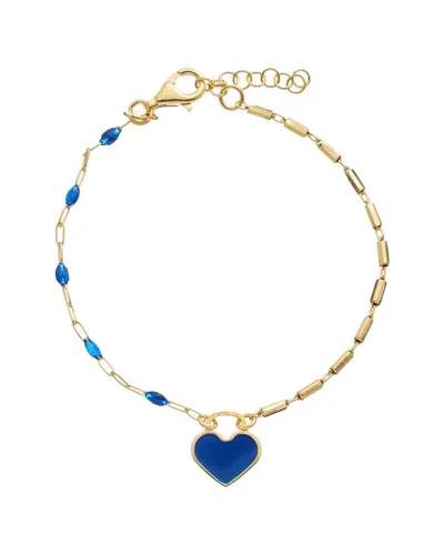 Meshmerise 18k Over Silver Bracelet In Gold