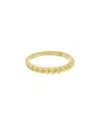 Meshmerise 18k Over Silver Cz Ring