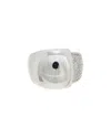 Meshmerise 18k Over Silver Cz Ring