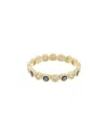 Meshmerise 18k Over Silver Cz Ring