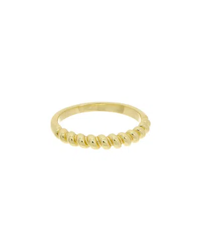 MESHMERISE MESHMERISE 18K OVER SILVER CZ RING