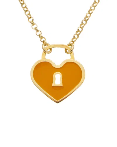 Meshmerise 18k Over Silver Necklace In Gold