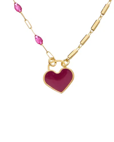 Meshmerise 18k Over Silver Necklace In Gold
