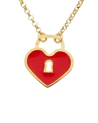 Meshmerise 18k Over Silver Necklace In Gold