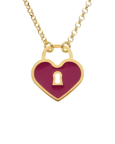 Meshmerise 18k Over Silver Necklace In Gold