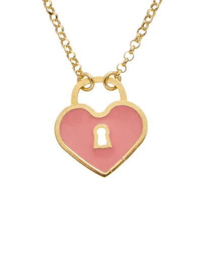 Meshmerise 18k Over Silver Necklace In Gold