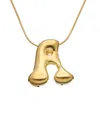 Meshmerise 18k Plated Initial Necklace