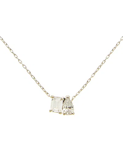 Meshmerise 18k Plated Silver 3.00 Ct. Tw. White Topaz Necklace