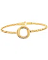 Meshmerise 18k Rose Gold Vermeil Diamond Mesh Bangle
