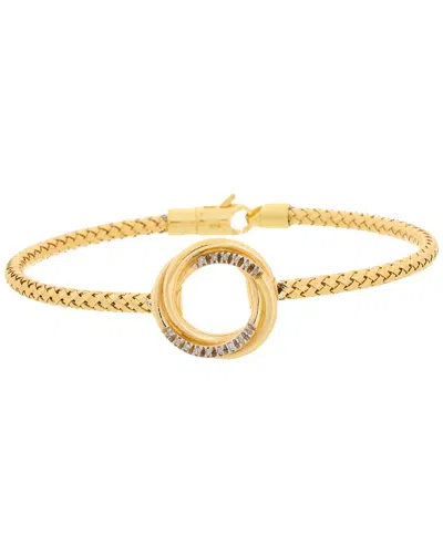 Meshmerise 18k Rose Gold 0.1 Ct. Tw. Diamond Bangle