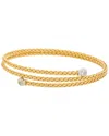 Meshmerise 18k Rose Gold Vermeil Diamond Mesh Bangle