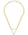 Meshmerise 18k Rose Gold Vermeil 0.05 Ct. Tw. Diamond Necklace