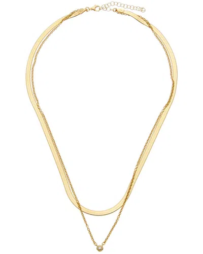 Meshmerise 18k Rose Gold Vermeil 0.05 Ct. Tw. Diamond Necklace