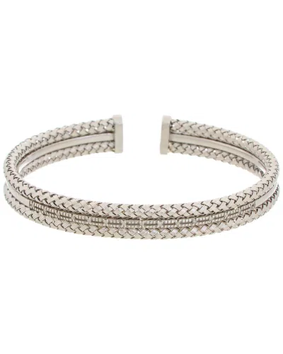 Meshmerise 18k Rose Gold Vermeil Diamond Mesh Bangle