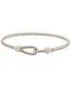 Meshmerise 18k Rose Gold Vermeil 0.12 Ct. Tw. Diamond Mesh Bangle