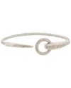 Meshmerise 18k Rose Gold Vermeil 0.12 Ct. Tw. Diamond Mesh Bangle
